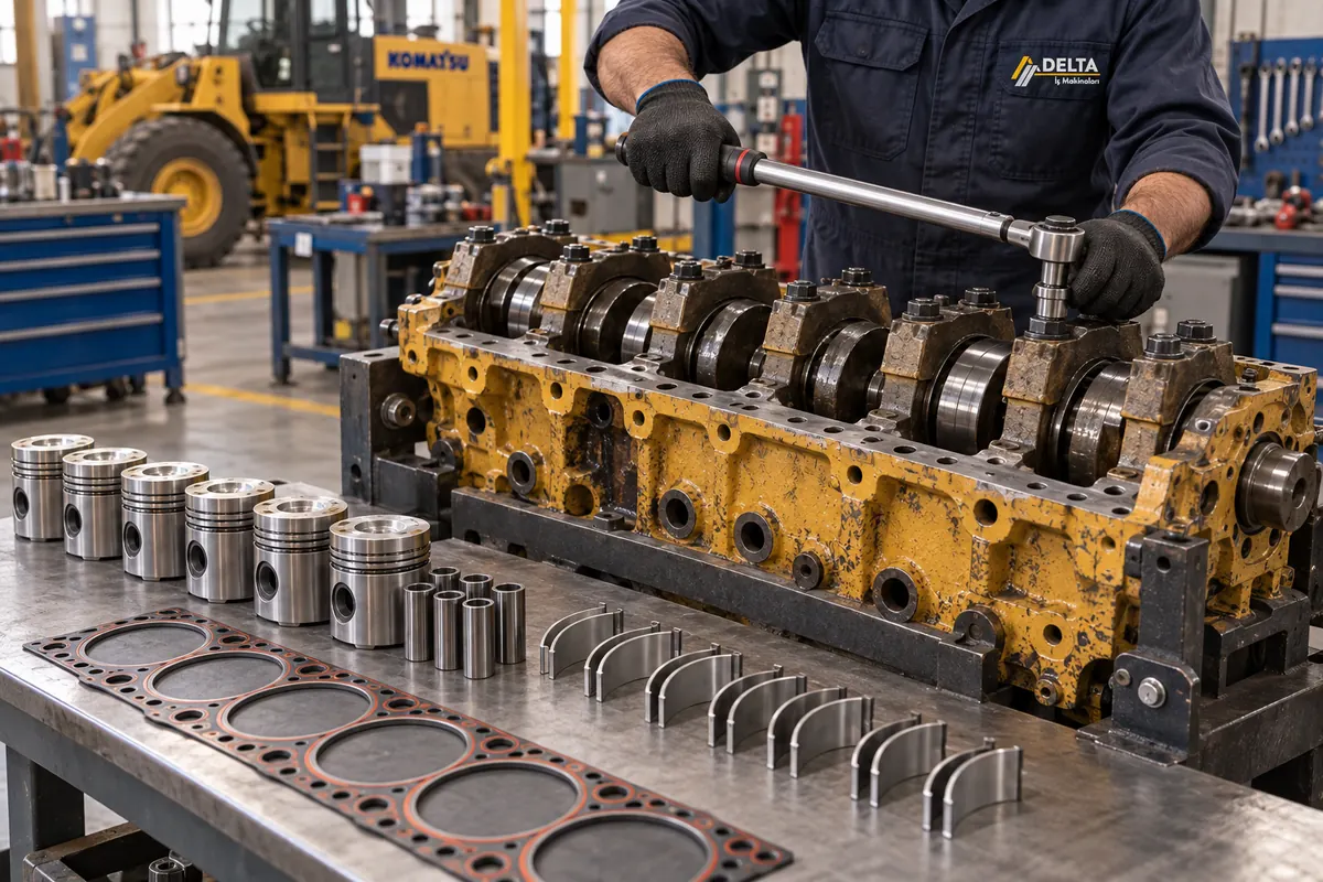 Komatsu Engine Overhaul to Factory Tolerances