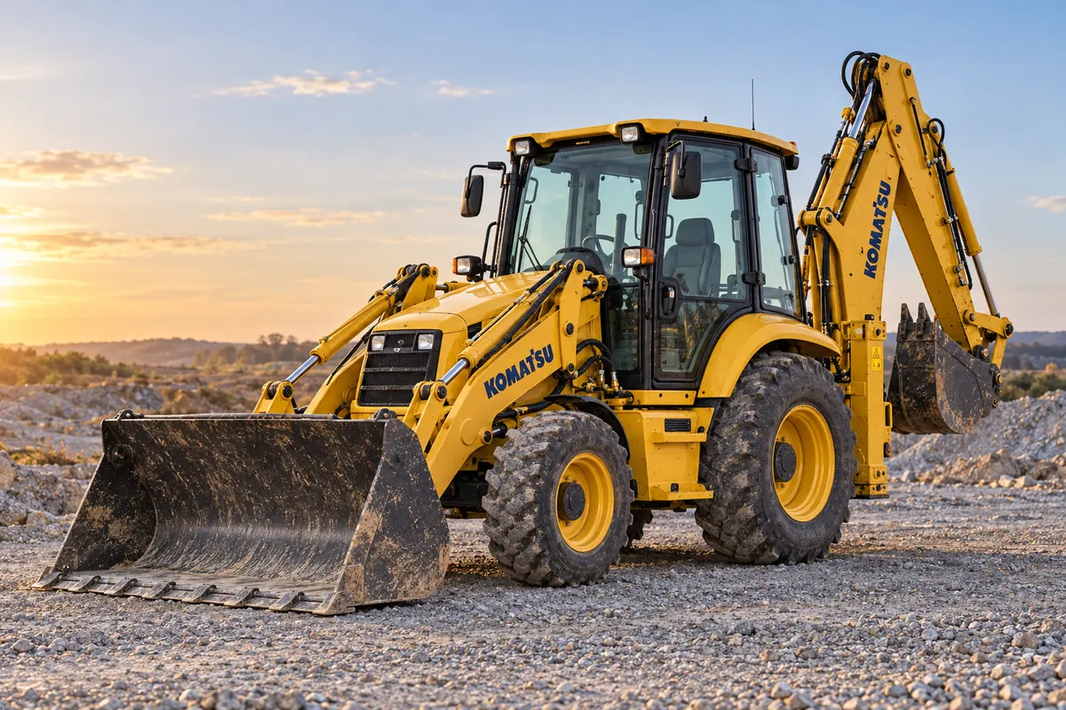 Komatsu backhoe loader